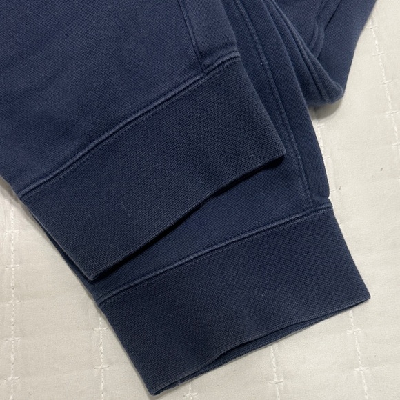 Nike Club Fleece Joggers Sportswear Sweat Pants Navy Blue White Logo Mens Large - Picture 5 of 10